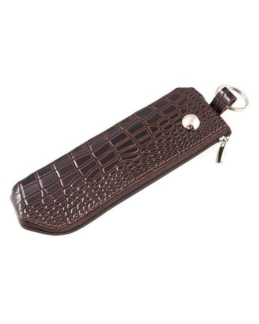 Premier+URB Ключница из натуральной кожи брелок для ключей карманная ключница мужская и женская на молнии CRO-K-115-112