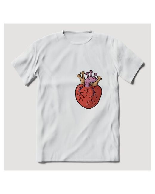 Brut-shop Футболка Heart Сердце Орган 1 Размер S-