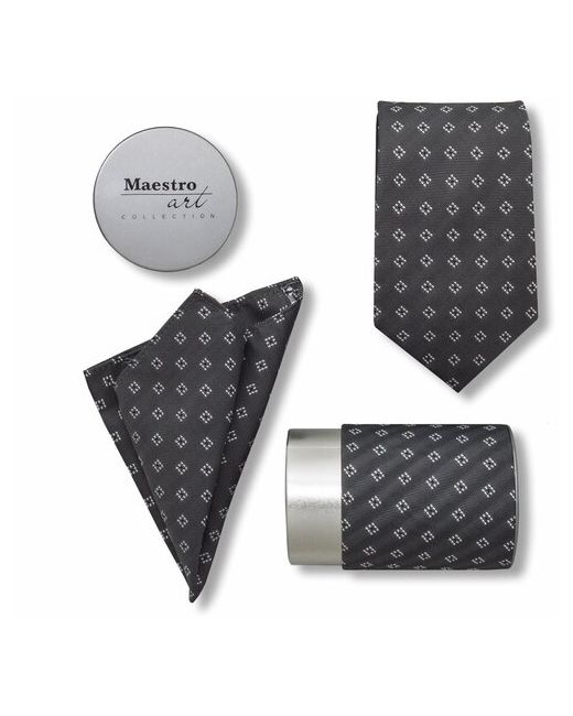 Maestro Подарочный набор галстук с платком De Grey-B-34