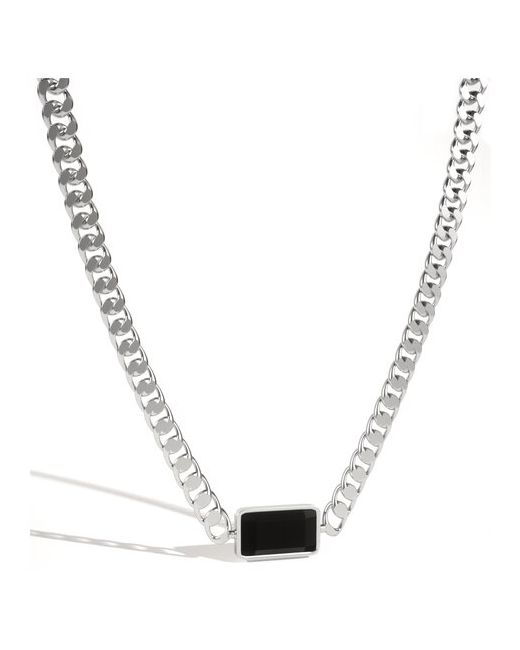 Caroline Jewelry цепочка Черный камень Подвеска на шею