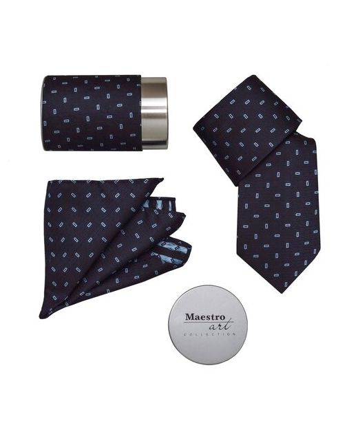 Maestro Подарочный набор галстук с платком De Blue-B-7
