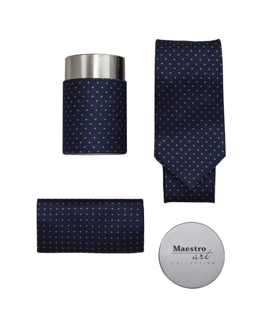 Maestro Подарочный набор галстук с платком De Blue-B-19