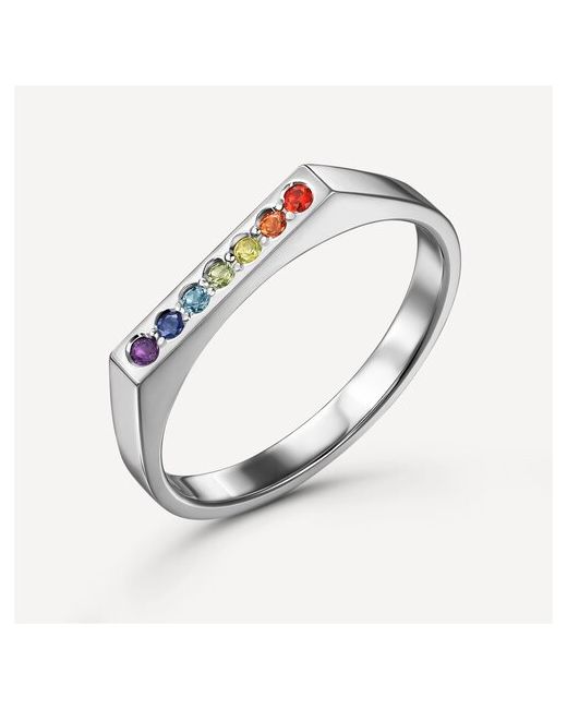 Tiss Радуга кольцо из серебра с сапфирами размер 16.5