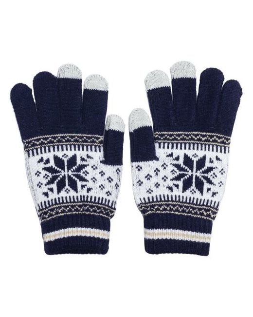 Gsmin Перчатки Touch Gloves для сенсорных емкостных экранов Снежинка Темно-