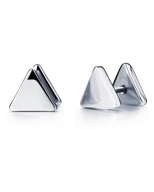 Sharks Jewelry Серьги треугольники из стали. SE-186ST