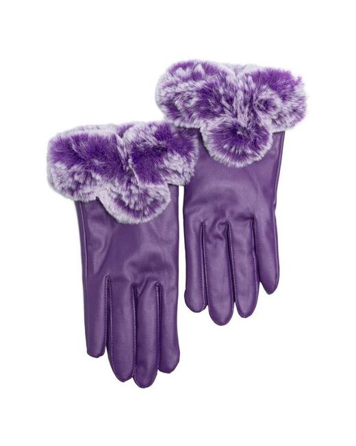 Gsmin Кожаные перчатки с мехом Leather Gloves