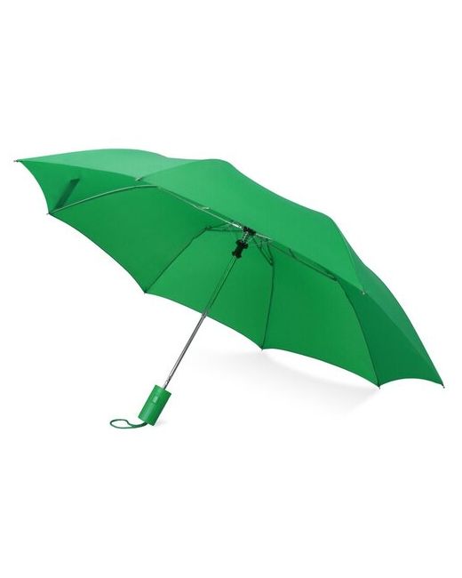 Yoogift Зонт складной Tulsa полуавтоматический 2 сложения с чехлом зеленый