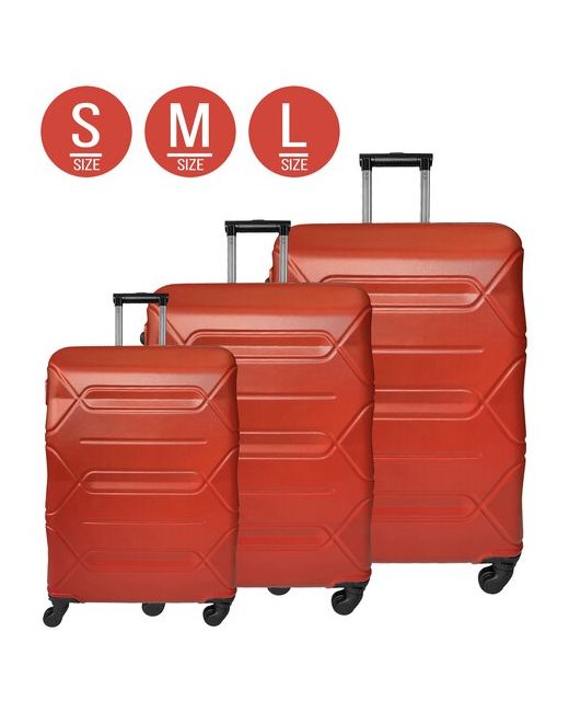 Твой чемодан Чемоданы комплект из 3 шт. SМL кодовый замок.