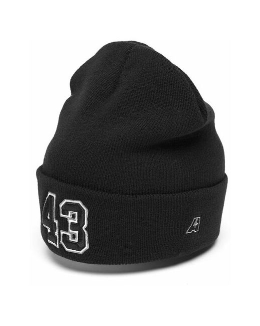 Atributika &amp; Club™ Шапка с номером 43 черная номерная шапка цифрами Четыре три отворотом атрибутика и клуб