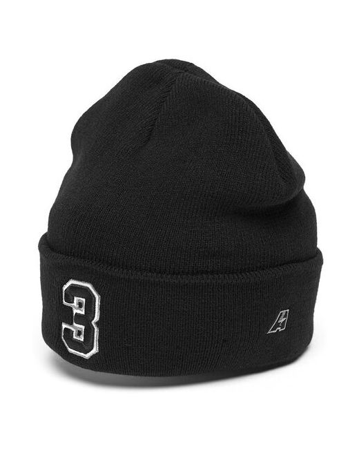 Atributika &amp; Club™ Шапка с номером 3 черная номерная шапка цифрой Три отворотом атрибутика и клуб