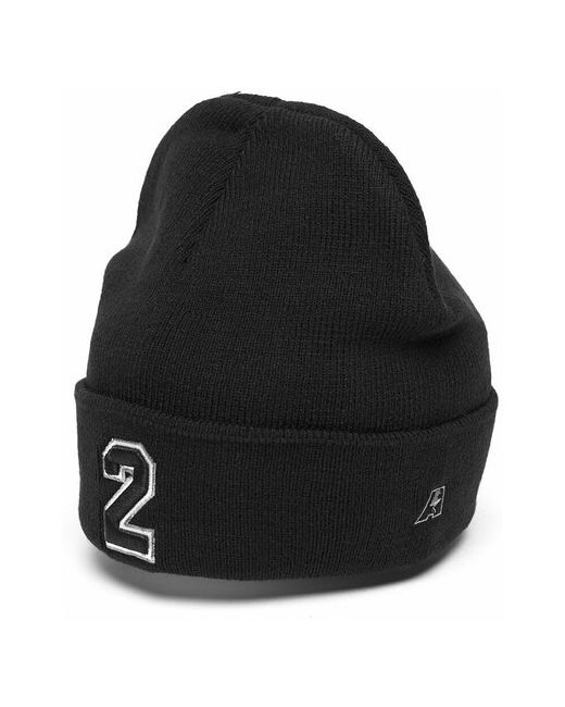 Atributika &amp; Club™ Шапка с номером 2 черная номерная шапка цифрой Два отворотом атрибутика и клуб