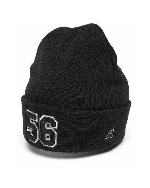 Atributika &amp; Club™ Шапка с номером 56 черная номерная шапка цифрами Пять шесть отворотом атрибутика и клуб