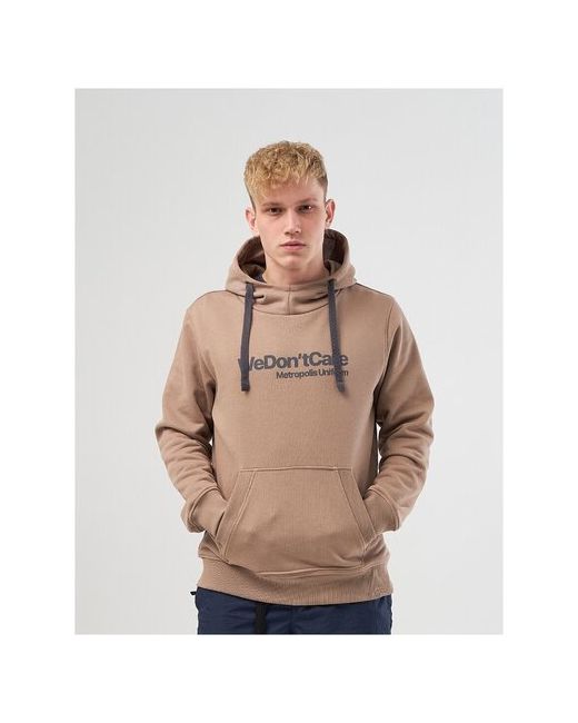 We Don't Care Толстовка We Dont Care Basic Logo Hoodie Beige