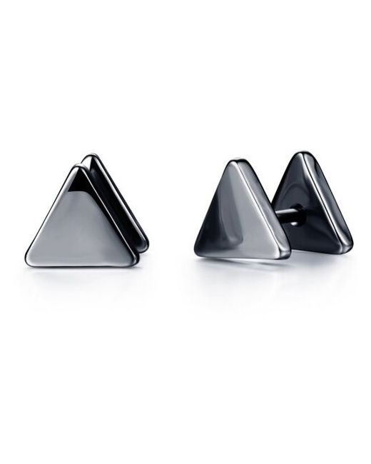 Sharks Jewelry Серьги треугольники из стали. SE-186K