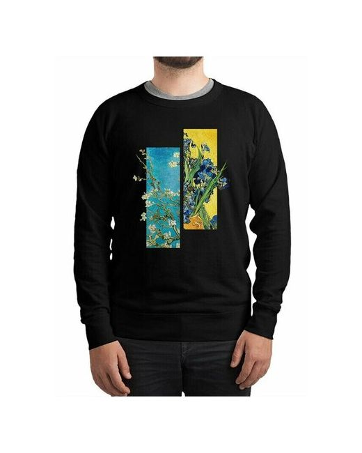 Dream Shirts Свитшот DreamShirts Цветущий Миндаль и Ирисы Искусство Ван Гог 56