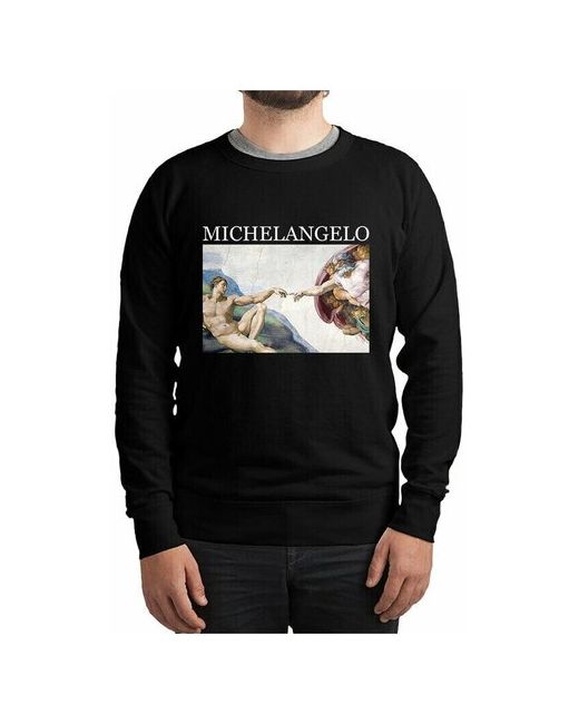 Dream Shirts Свитшот DreamShirts Микеланджело Сотворение Адама 50