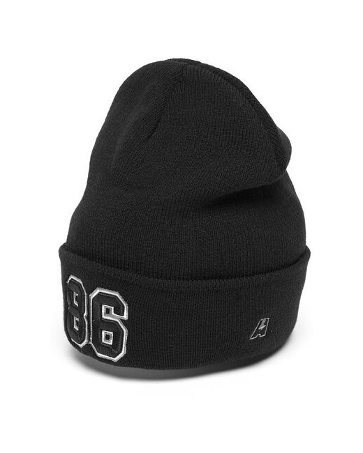 Atributika &amp; Club™ Шапка с номером 86 черная номерная шапка цифрами Восемь шесть отворотом атрибутика и клуб
