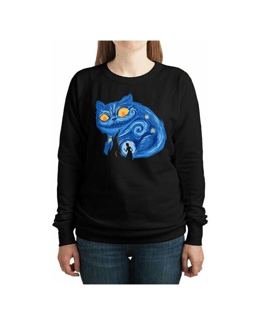Dream Shirts Свитшот DreamShirts с принтом Чеширский кот Ван Гог 48