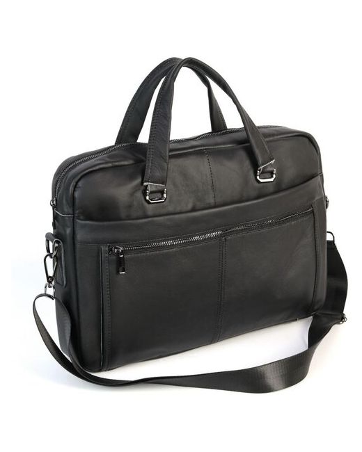 Piove Мужская кожаная сумка-портфель 9021 Блек