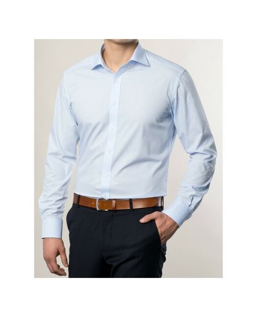 Eterna сорочка MODERN FIT удлиненный рукав 68 см голубого цвета