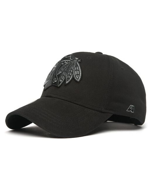 Atributika &amp; Club™ Бейсболка NHL Chicago Blackhawks кепка НХЛ Чикаго Блэкхокс из черная синяя Атрибутика и Клуб
