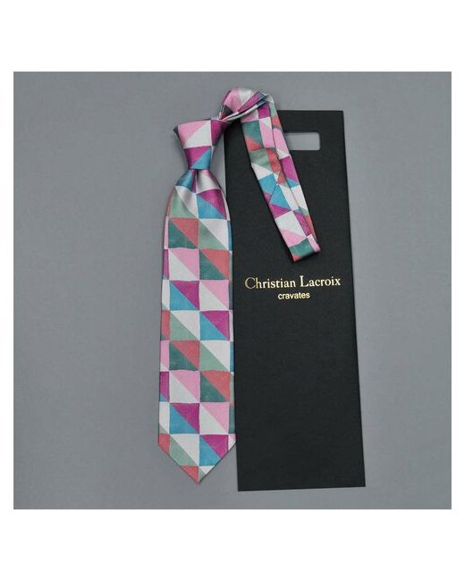 Christian Lacroix Стильный молодежный галстук с треугольниками 835512