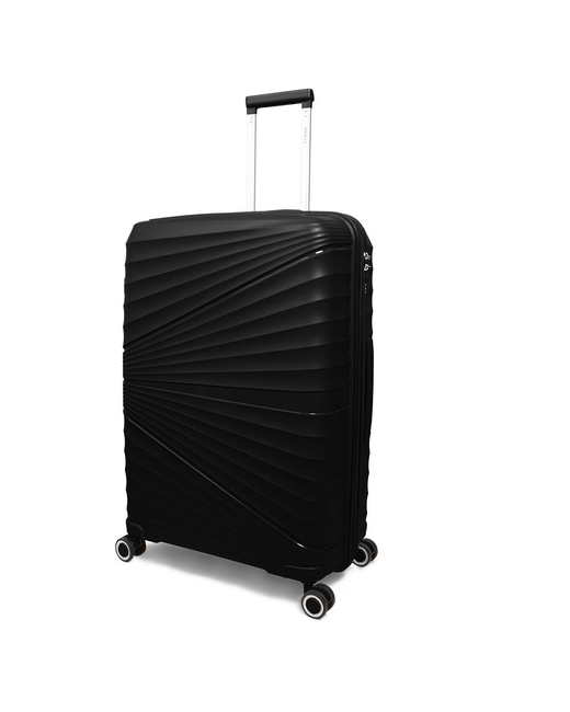 Tevin Чемодан на колесах дорожный средний багаж для путешествий Тевин размер М 64 см 62 л легкий 3.2 кг прочный полипропилен лучи