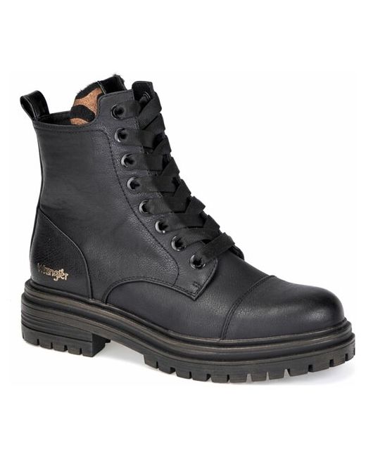 Wrangler Ботинки Courtney Safari Boot Fur S Wl02637-062 кожаные черные 41