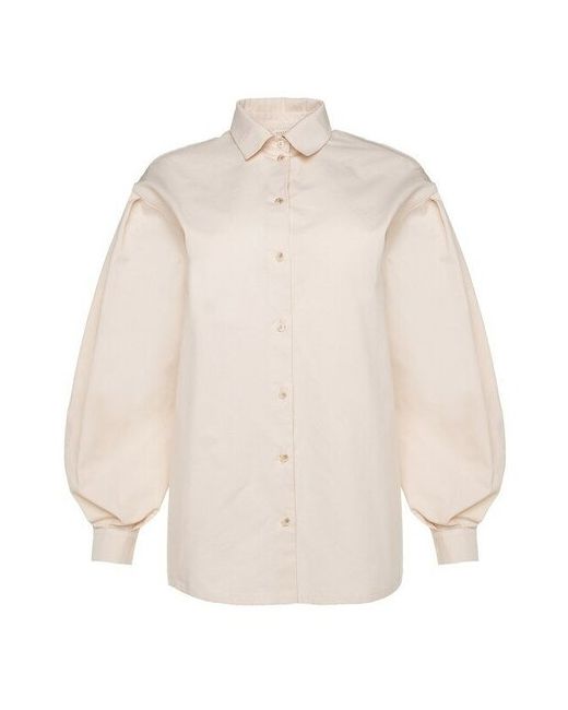 Minaku Рубашка с объёмными рукавами Casual Collection темно р-р 44