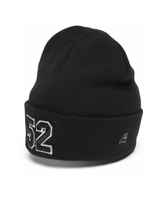 Atributika &amp; Club™ Шапка с номером 52 черная номерная шапка цифрами Пять два отворотом атрибутика и клуб