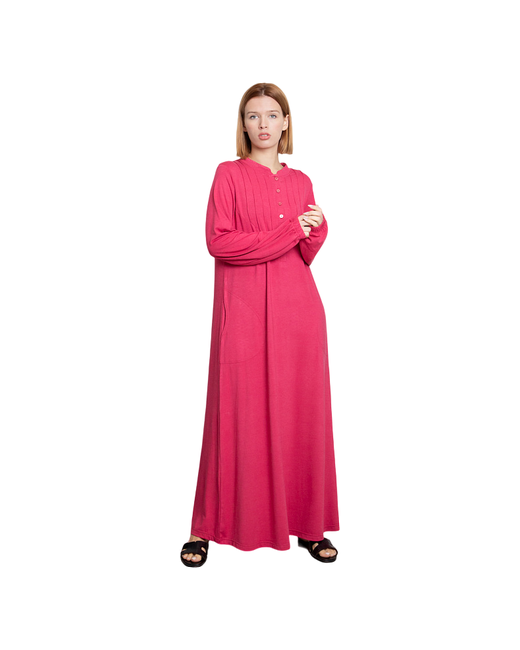 Lilians Платье макси закрытое розовое клевер размер 48