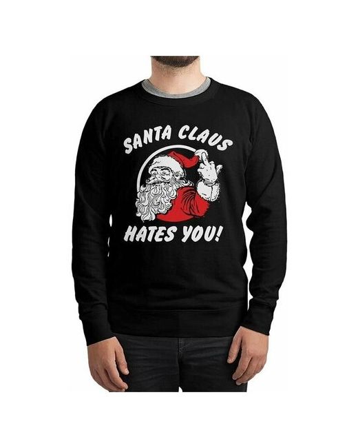 Dream Shirts Свитшот DreamShirts Santa Claus Hates You Санта Ненавидит Тебя 44