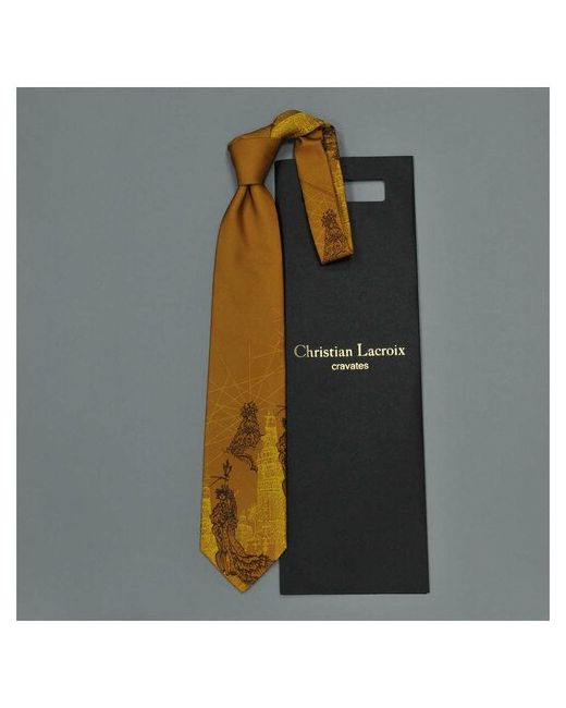 Christian Lacroix Гармоничный галстук в теплых тонах с принтом 835587
