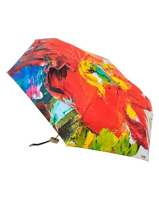 RainLab Мини зонт Красный цветок 002MF