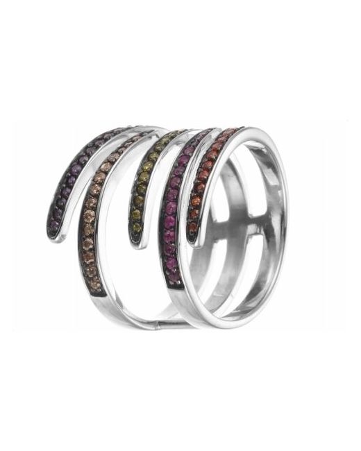 Jv Серебряное кольцо с кубическим цирконием