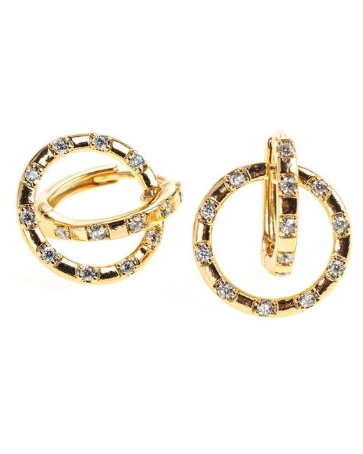 Xuping Jewelry Бижутерия серьги кольца двойные