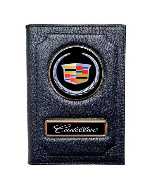Auto Oblozhka Обложка для автодокументов с логотипом и маркой авто Cadillac Бумажник водителя Кадиллак