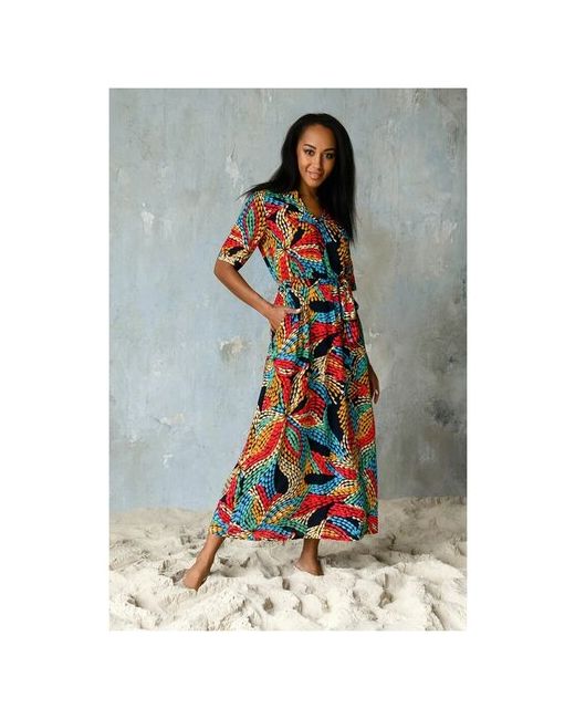 Mia-Mia Платье из яркой принтованной вискозы Dominica разноцветный XL