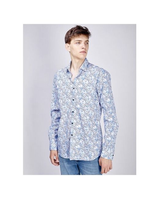 Karl Lagerfeld Рубашка с цветочным принтом полуприталенная RU 46-48 EU 39 M