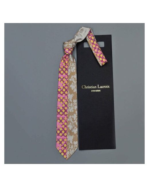 Christian Lacroix Молодежный галстук с невообразимой абстракцией 836003