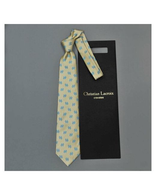 Christian Lacroix Стильный молодежный галстук в желтом тоне 836323