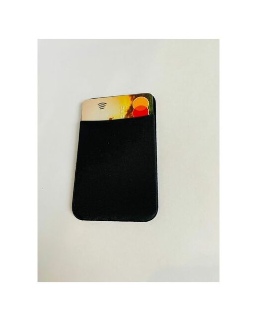 LikeSK Чехол картхолдер на телефон для банковских карт пропуска синий Cardholder клеевой основе держатель из тканевый