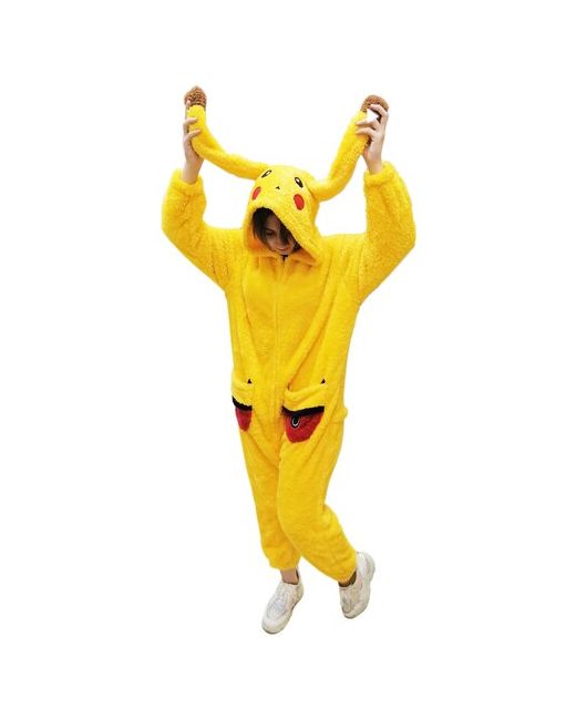 Тоторо Шоп Пижама Кигуруми костюм для взрослых Покемон Пикачу M