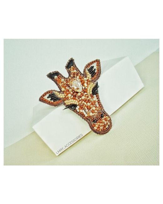 CuteBrooches Брошь Жираф из бисера ручной работы украшения для аксессуары
