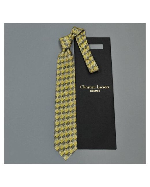 Christian Lacroix Стильный летний галстук с дизайнерской абстракцией 835378