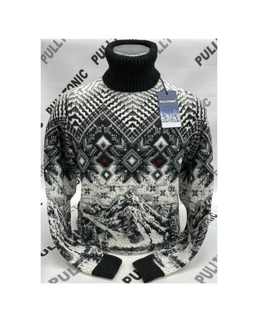 Pulltonic свитер с орнаментом и горным пейзажем