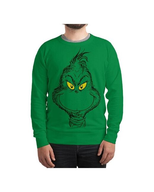 Dream Shirts Свитшот с принтом Гринч Похититель Рождества Толстовка Зеленая 52 Размер