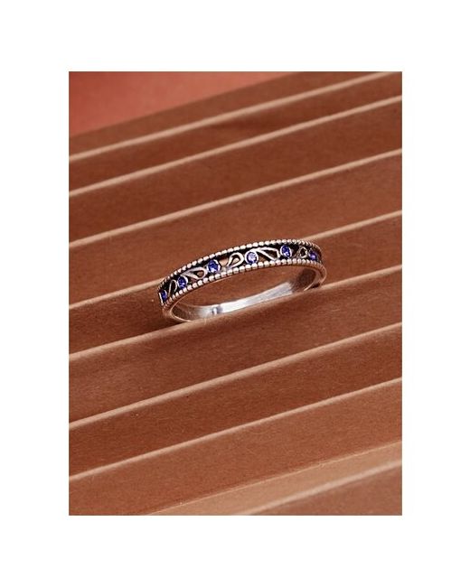 Shine & Beauty Ювелирная бижутерия кольцо покрытое серебром с ювелирным стеклом PRECIOSA