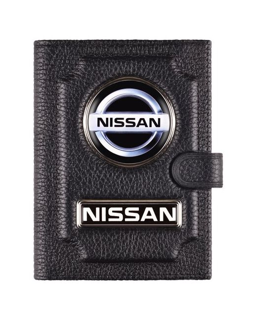 Auto Oblozhka Обложка для автодокументов с кошельком Nissan портмоне Ниссан кошелек Бумажник водителя