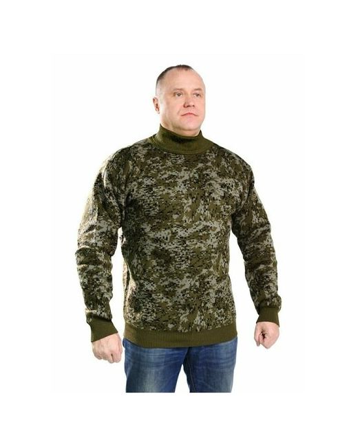 Chapken свитер армейский с высоким горлом камуфляж Цифра травяной темно-оливка размер 50